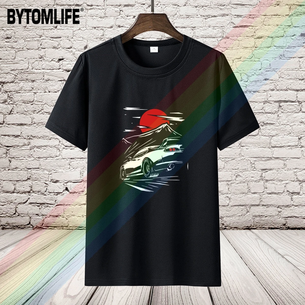 

Arrival JDM Supra MKIV Summer Print Black T Shirt Clothes Popular Shirt Cotton Tees Amazing Short Sleeve Unique Men Tops