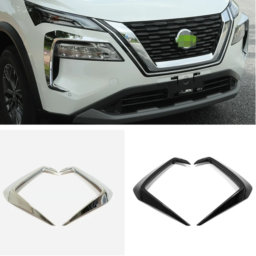 

Наружные аксессуары для Nissan X-Trail X Trail T33 2021 2022, осветительные приборы из углеродного волокна, лампы для век, полоса для бровей, отделка