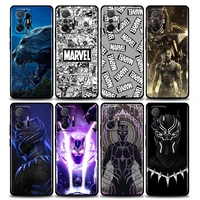 marvel black panther artwork phone case for xiaomi mi 12 12x 11t x4 nfc m3 f3 gt m4 pro lite ne 5g poco m3 m4 x4 soft tpu case