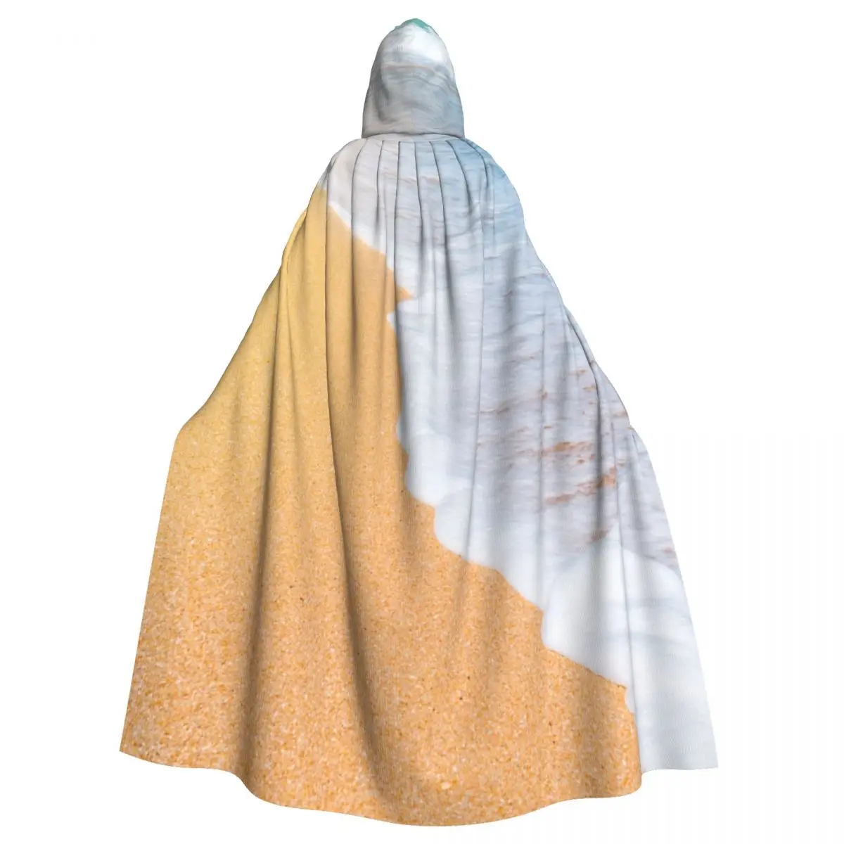 

Unisex Witch Party Reversible Hooded Adult Vampires Cape Cloak Sea Wave