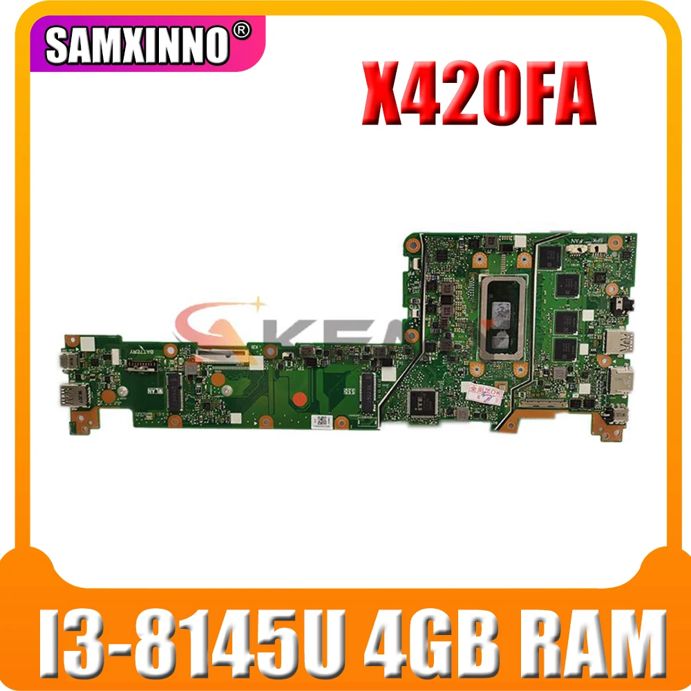 

Новинка! Оригинальная материнская плата X420FA с процессором I3-8145U 4 Гб ОЗУ для ASUS VivoBook 14 X420FA X420F X420 материнская плата для ноутбука быстрая доста...