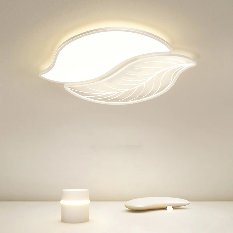 

Modern Bedroom Ceiling Lamp Simple Creative Leaves Room Lighting Nordic Living Room Ceiling Light Personalized Study LED Lamps