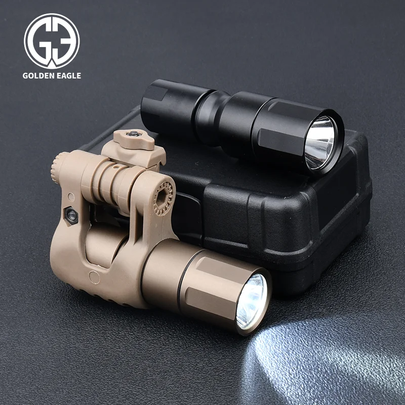 

Tactical Metal Flashlight 1000Lum output can be used to Rifle and Helmet Hunting Airsoft weapon Hight qulity Light