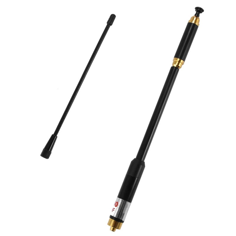 

AL800 VHF UHF SMA-F Женская телескопическая двухдиапазонная антенна для двухсторонней радиосвязи BAOFENG UV5R