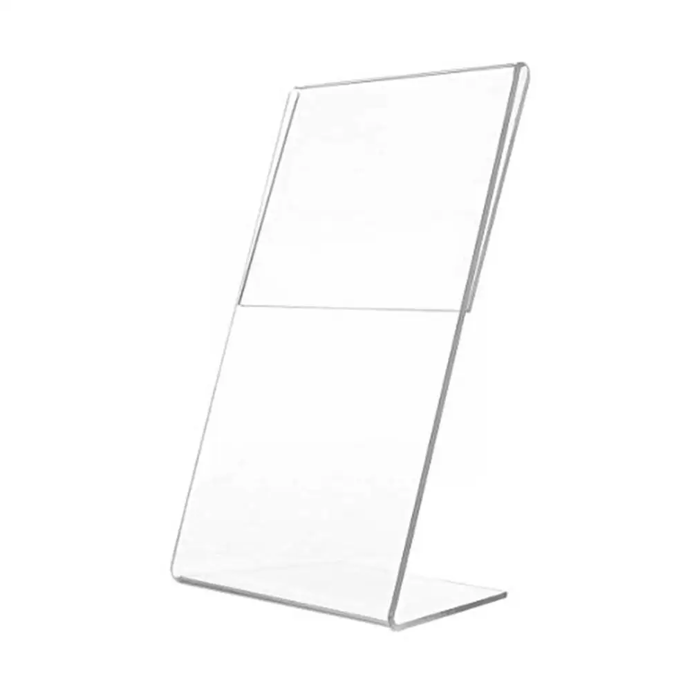 5pcs Acrylic Transparent Card Holder Stand Desk Sign Label Price 1.3mm A6 Paper Frame Display Holde M7f6 |