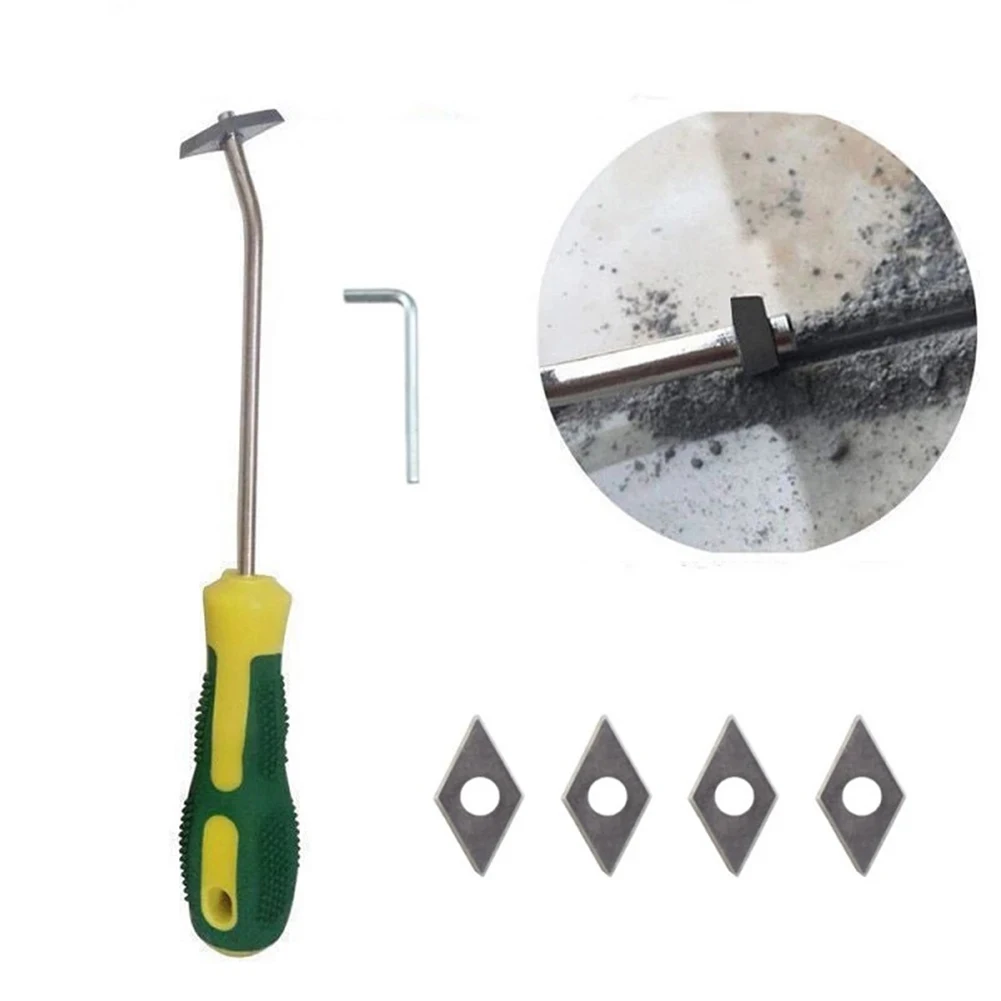 

1set Tile Cleaning Tool Hex Wrench Spare Blade Tile Cleaner Tungsten Steel Tile Ceramic Grout Remover Hand Tools