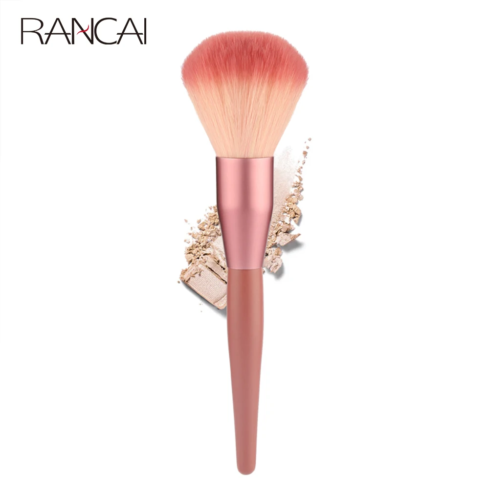 

RANCAI 1Pcs Foundation Loose Power Cosmetic Make Up Brushes Tool Face Cheek Contour Blusher Nose Makeup Brush Kabuki Brush