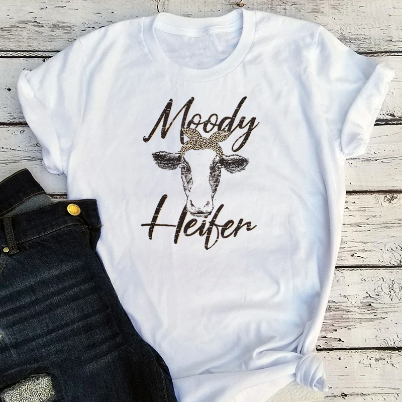 

Heifer Shirt Country Music Tshirt Harajuku Women Clothes 2022 Fsihon Cute Cow Tee Farm Cow Clothing Vintage Summer XL