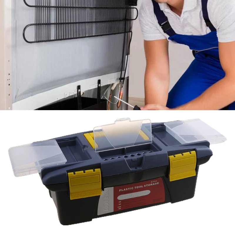 

Portable Plastic Hardware Toolbox Household Multifunction Maintenance Toolbox Car Storage Box Anti-fall Box Tool for Case