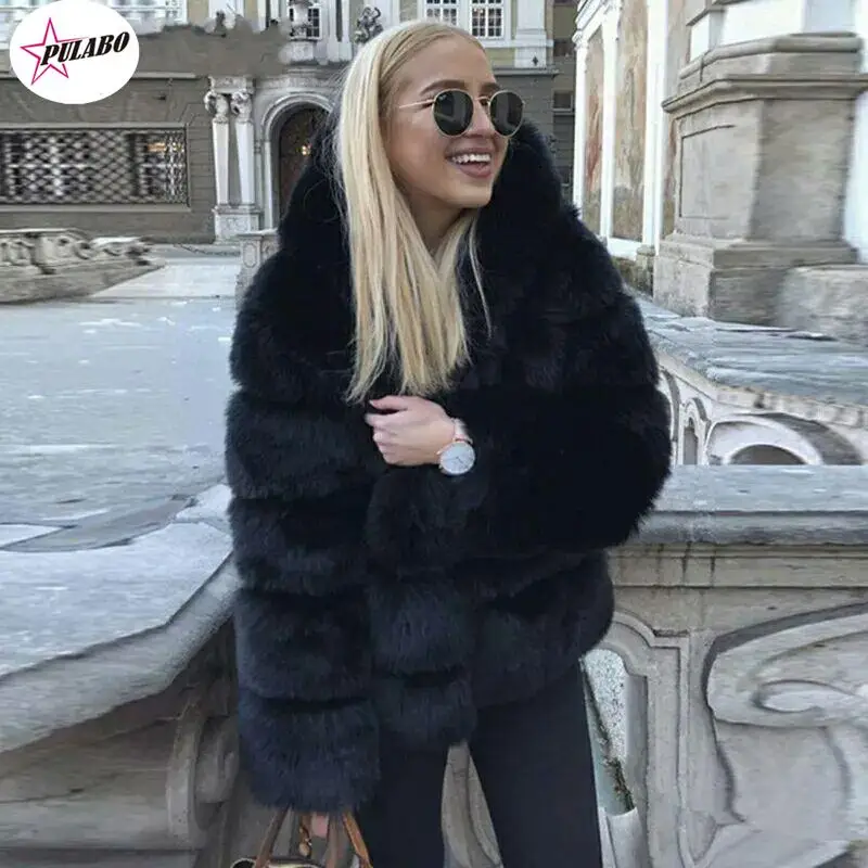 

Женское зимнее пальто из искусственного меха, розовое пальто из искусственного меха