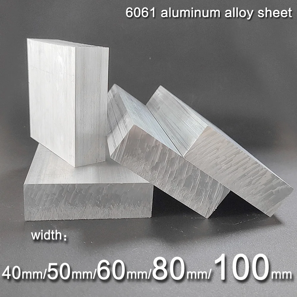 Толщина 20 25 30 мм Ширина 40 50 60 80 100 6061 плоский стержень из алюминиевого сплава длина