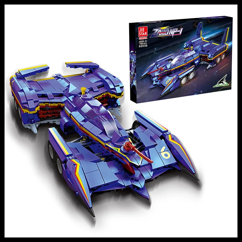 

92030 755pcs Jiestar High-tech Moc Aoi Zard Formula One NP-1 F1 Super Speed Racing Car Technical Model Building Blocks Boys Toys
