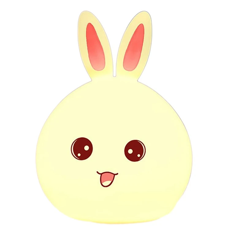 

Милый ночсветильник для детской комнаты, светодиодный ночсветильник в виде кролика, детская лампа для малышей, для маленьких девочек и маль...