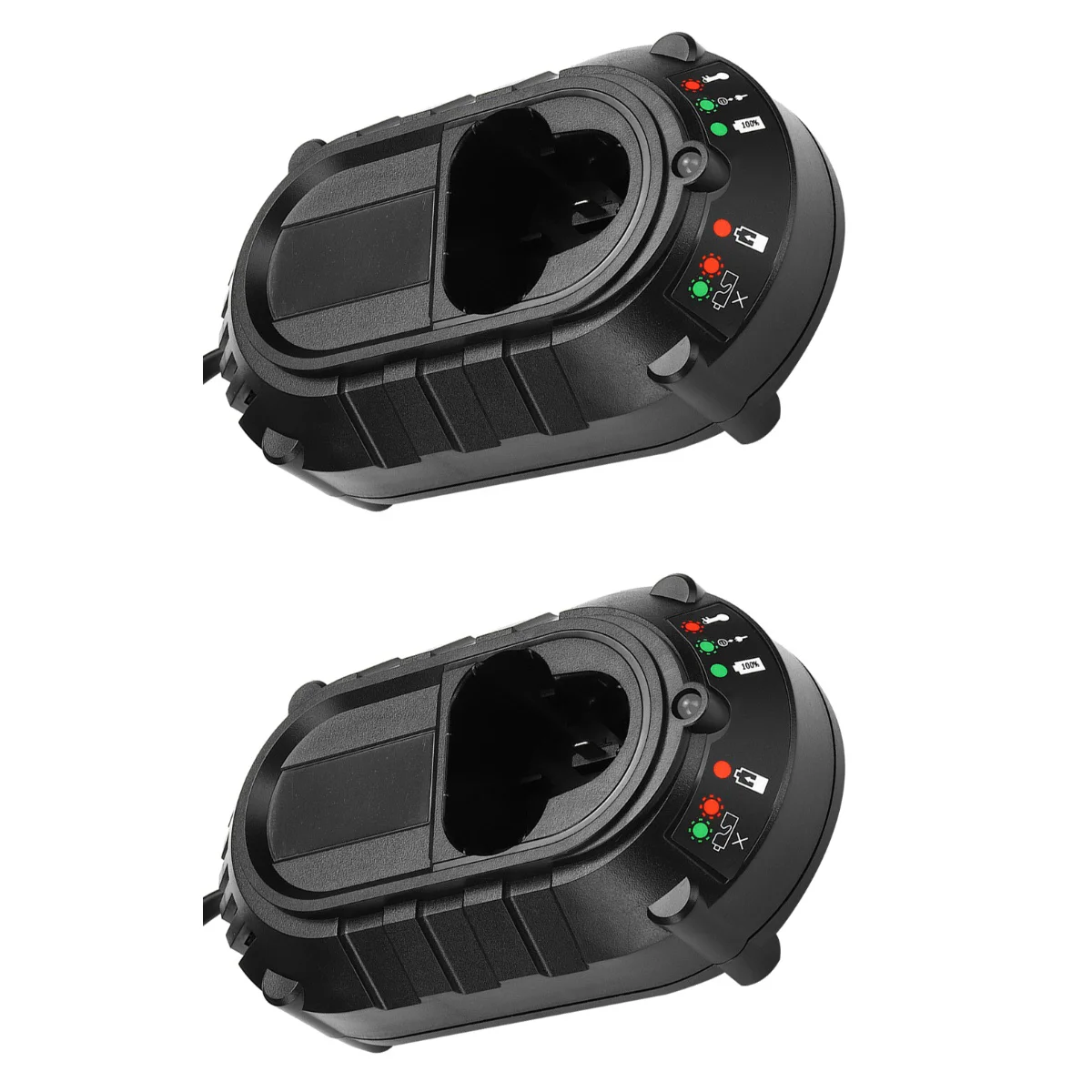

2pcs Fast Charging Indicator Universal for Charging with US Plug Black