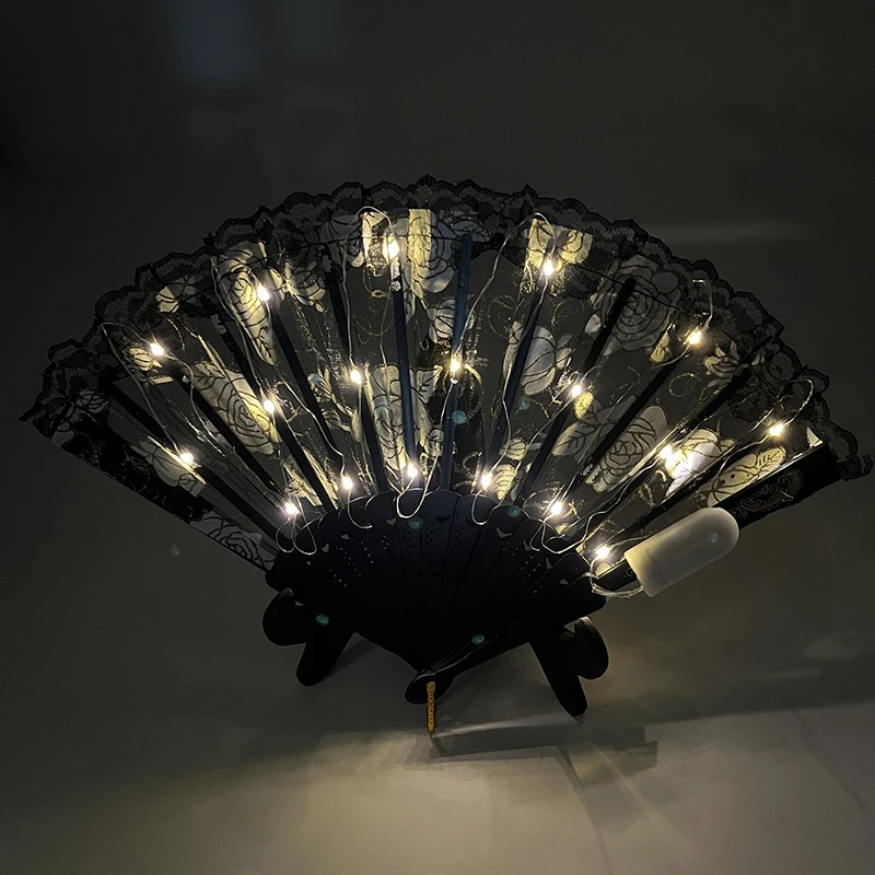 Ручной веер со светодиодной подсветкой