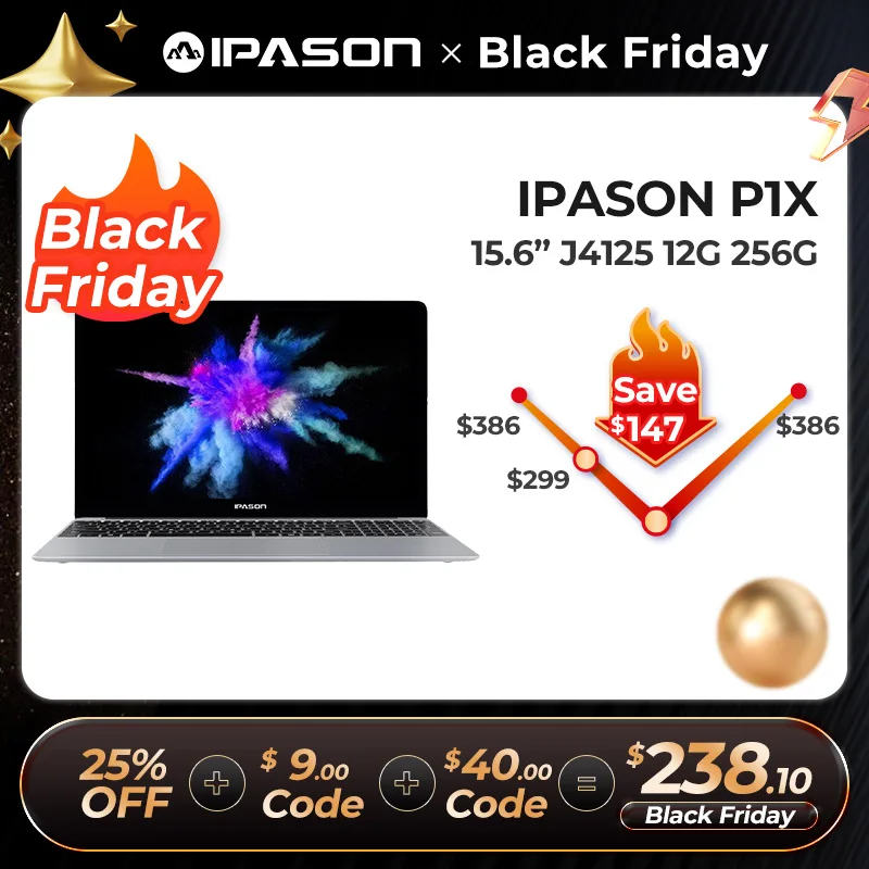 

Портативный ультрабук IPASON P1X, 15,6 дюйма, IPS, 4 ядра