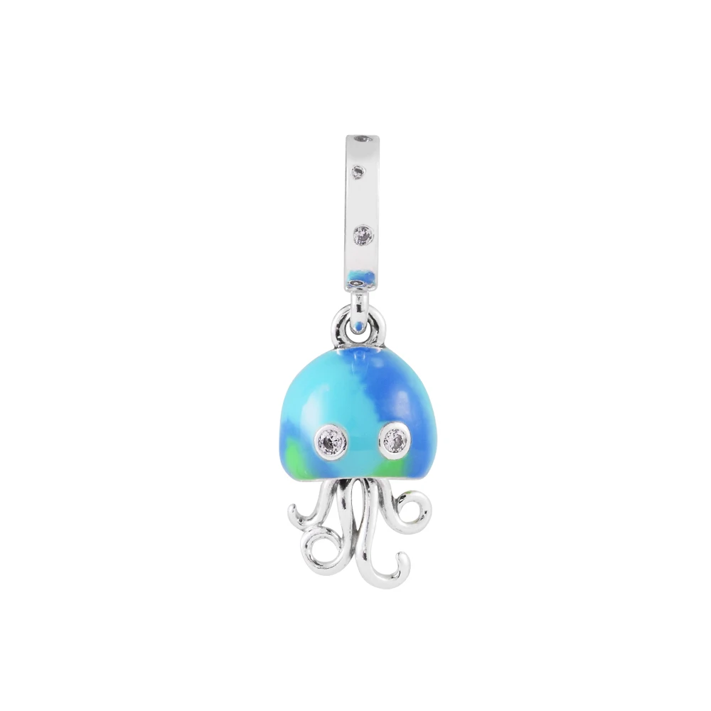 

Color-changing Jellyfish Dangle Free Shipping Items Crystal 925 Silver Original DIY Kit To Make Bracelets And Necklaces