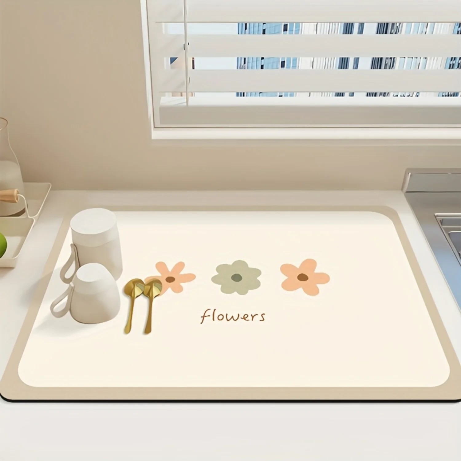 1 шт. коврик для сушки посуды противомасляный противоскользящий