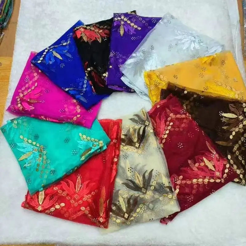 New Muslim Ramadan Hijab Femme Musulman Foulard Hijabs For Woman African Islam Dubai Net Embroider Scarf Shawl 200x100cm