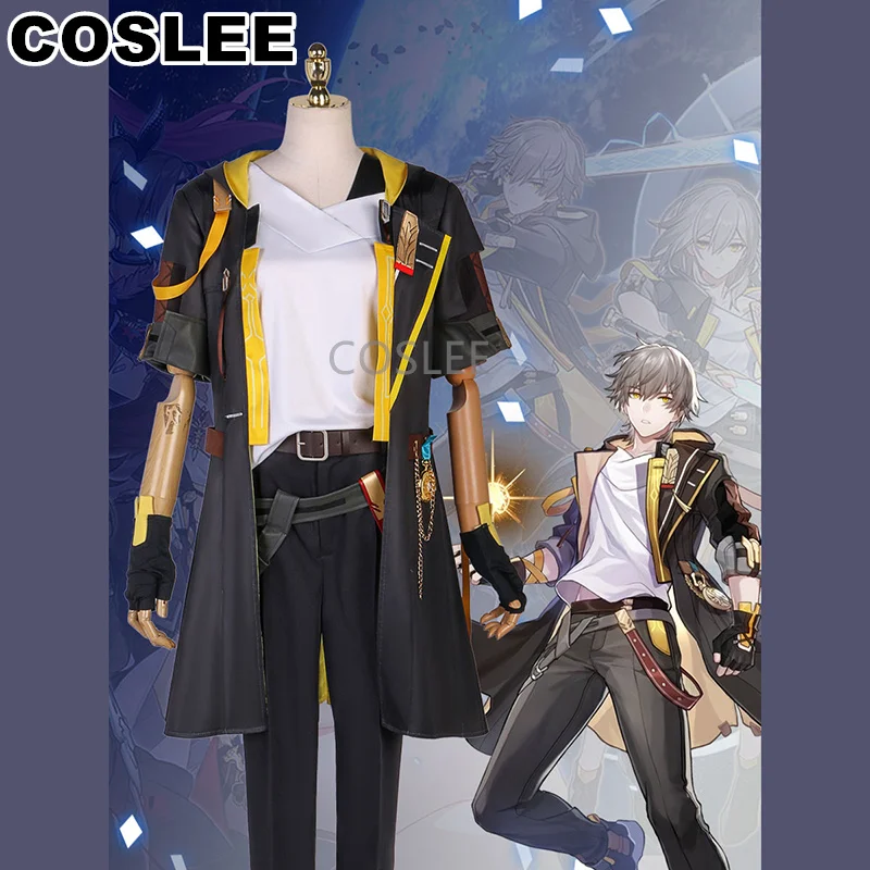 

COSLEE Honkai: Star Rail Trailblazer Caelus мужской костюм для косплея, модная красивая униформа, игровой костюм для ролевых игр на Хэллоуин