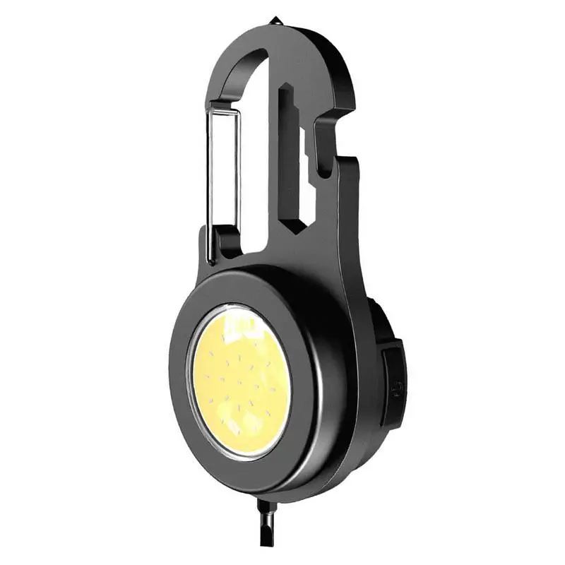 

Фонарик, перезаряжаемый фонарик, фонарик, брелок для ключей с магнитным основанием, многофункциональная лампа для самообороны