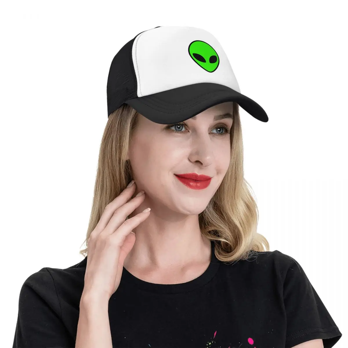 Punk Space Alien Baseball Cap Women Men Adjustable Trucker Hat Performance Snapback Caps Summer Hats
