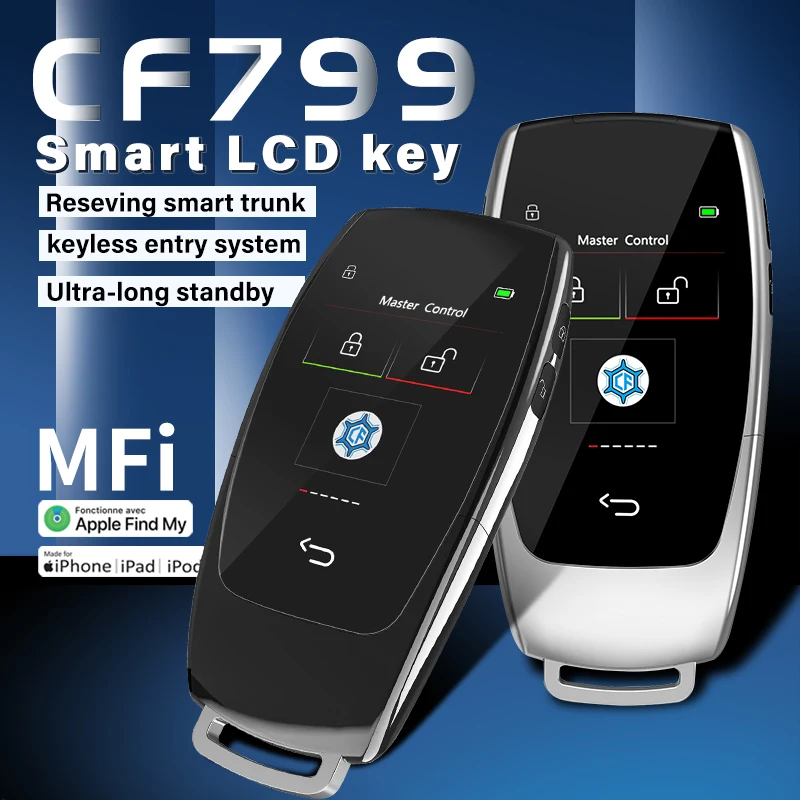 

Korean/English Car Universal Smart LCD Key Comfortable Entry For IOS locate tracking For Audi/Ford/Mazda/Toyota/Porsche CF799FM