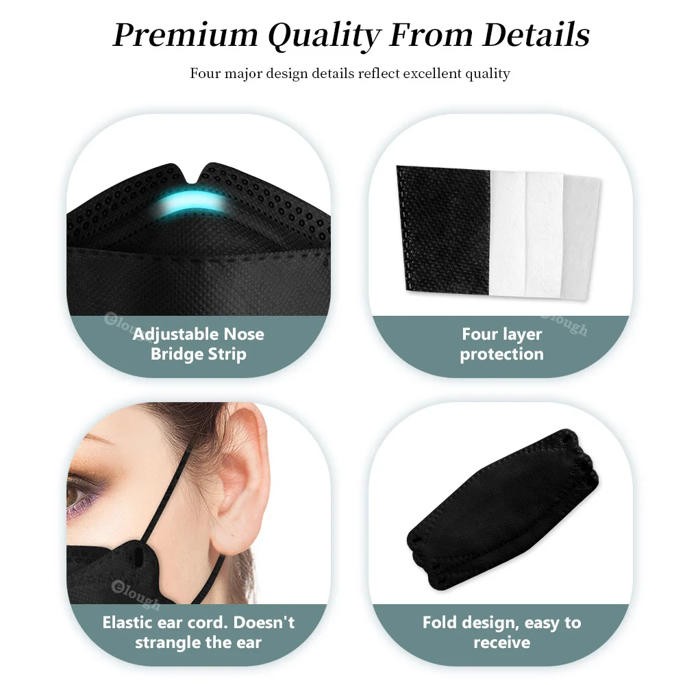 Маска для взрослых 5 слоев сертифицированная FFP 2 |