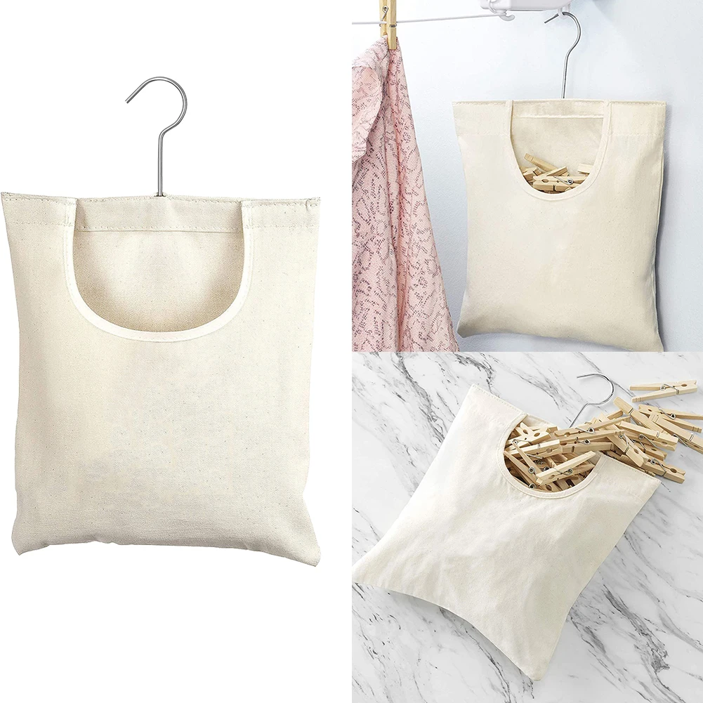 

Home Organization Canvas Bag Bathroom Collect Cosmetics Folded For Kitchen Garlic Onions Outdoor Porch Socks Travel