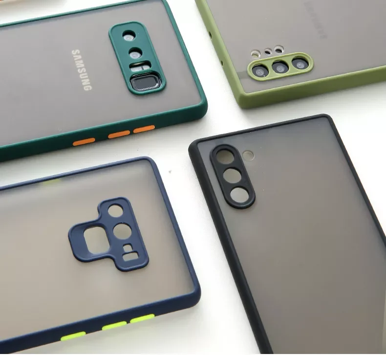 

Free Shipping Matte Case for Samsung Galaxy Note 8 Note 9 10 20 Plus S8 S9 S10 S20 S21 FE Cover Skin Feel Full Protection Case