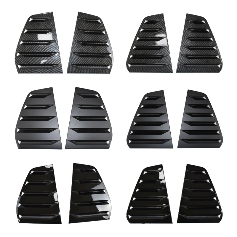 

2pcs Side Vent Window Louvers Car Rear Quarter Spoiler Panel For MK6 6.5 MK7 7.5