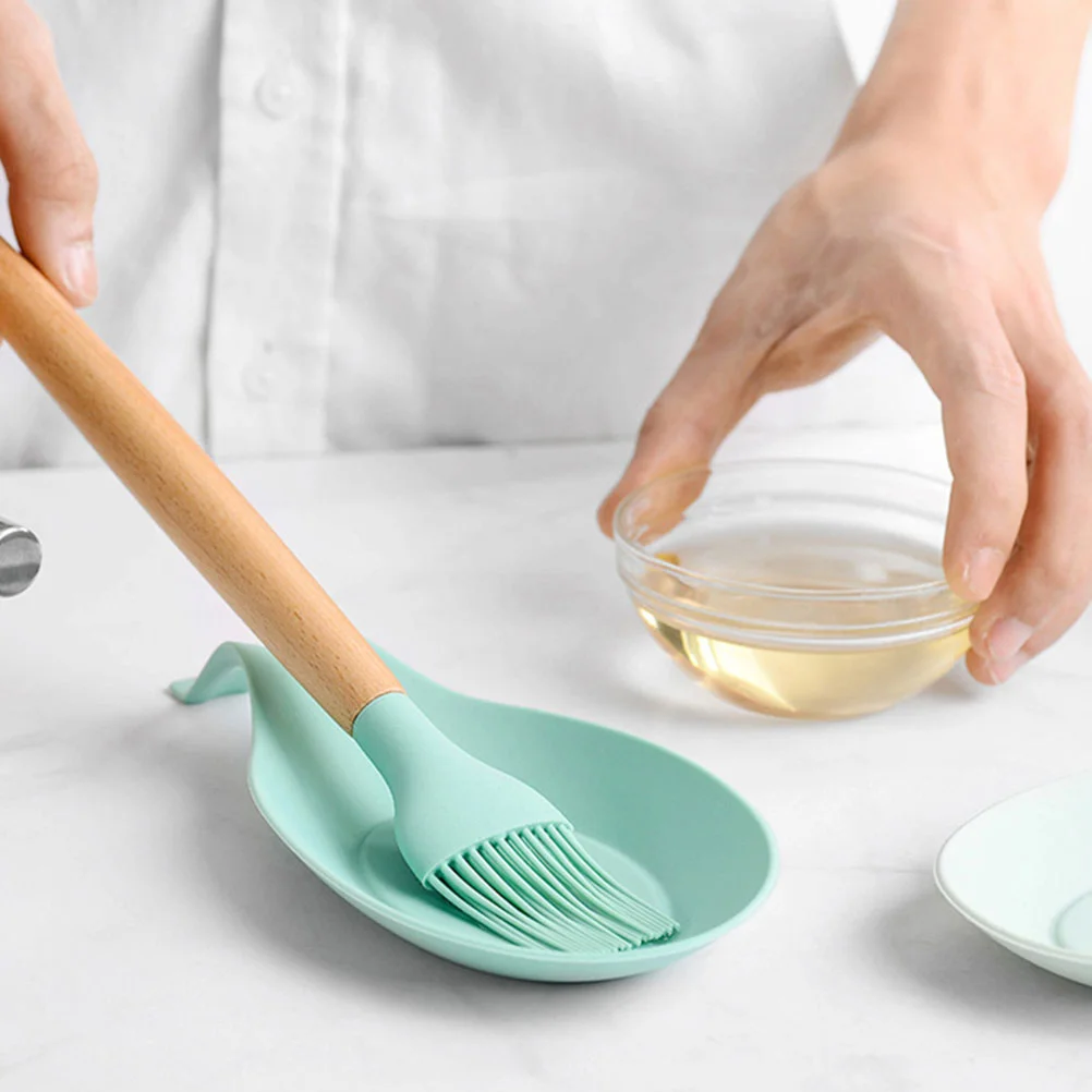 3 шт. силиконовый коврик для ложки подставка кофе держатель приготовления пищи