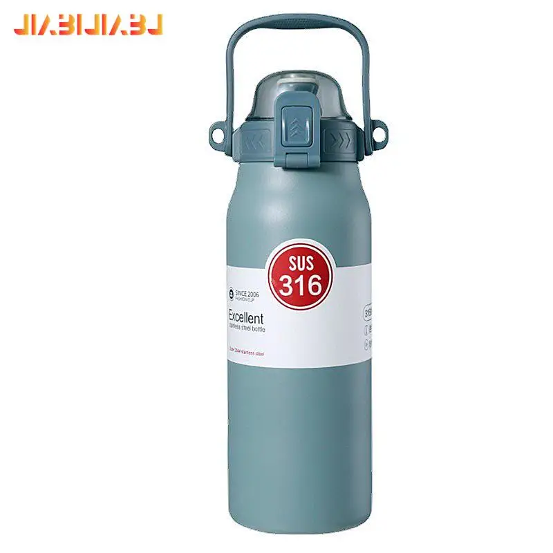 

Large Capacity Thermal Cup Vacuum Insulation Sports Water Bottles 316 Stainless Steel Travel Camping Portable Kettle Thermos