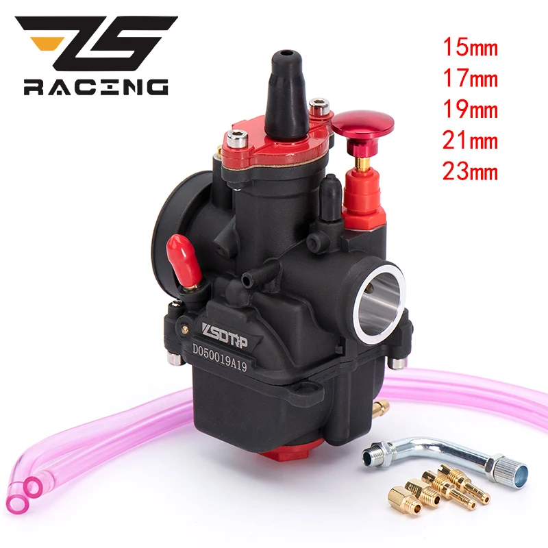Фото Карбюратор ZS Racing PWK 15/17/19/21/23 мм, карбюраторы с силовой струей для MBK PEUGEOT YAMAHA BETA, часть мотоцикла №1