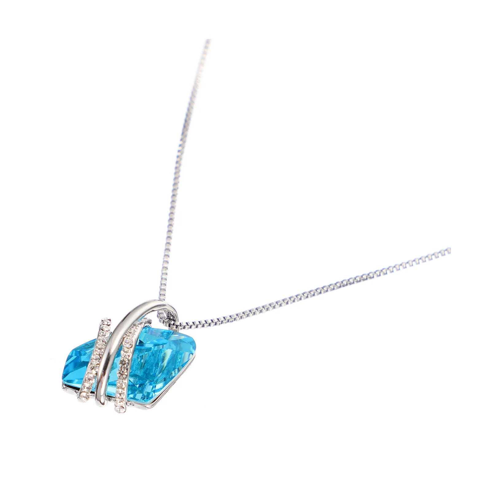 

1pc Girl Jewelry Crystal Necklace Elegant Crystal Necklace Fashion Accessory