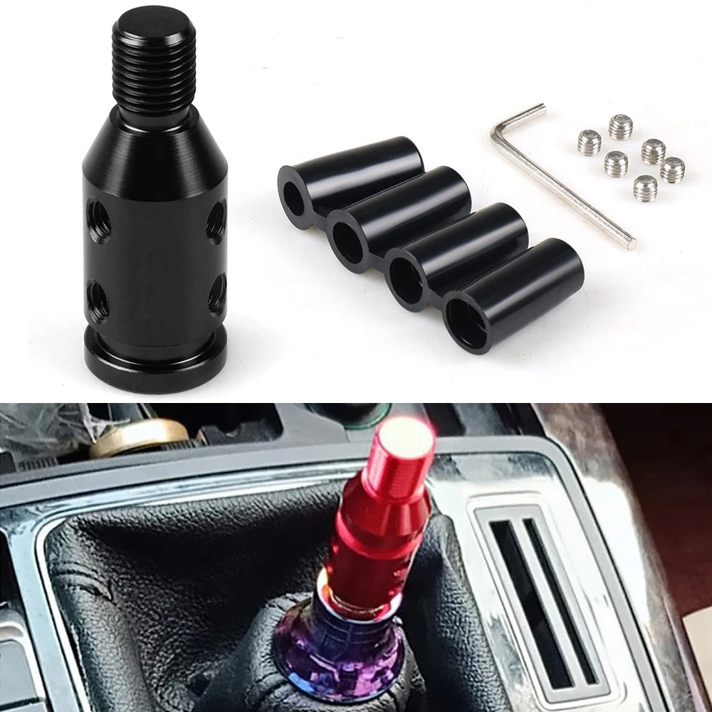 

Universal Car Manual Gear Shift Knob Adapter For Non Threaded Shifters M12x1.25 Thread Aluminum Alloy PQY-SBA01 Accessories