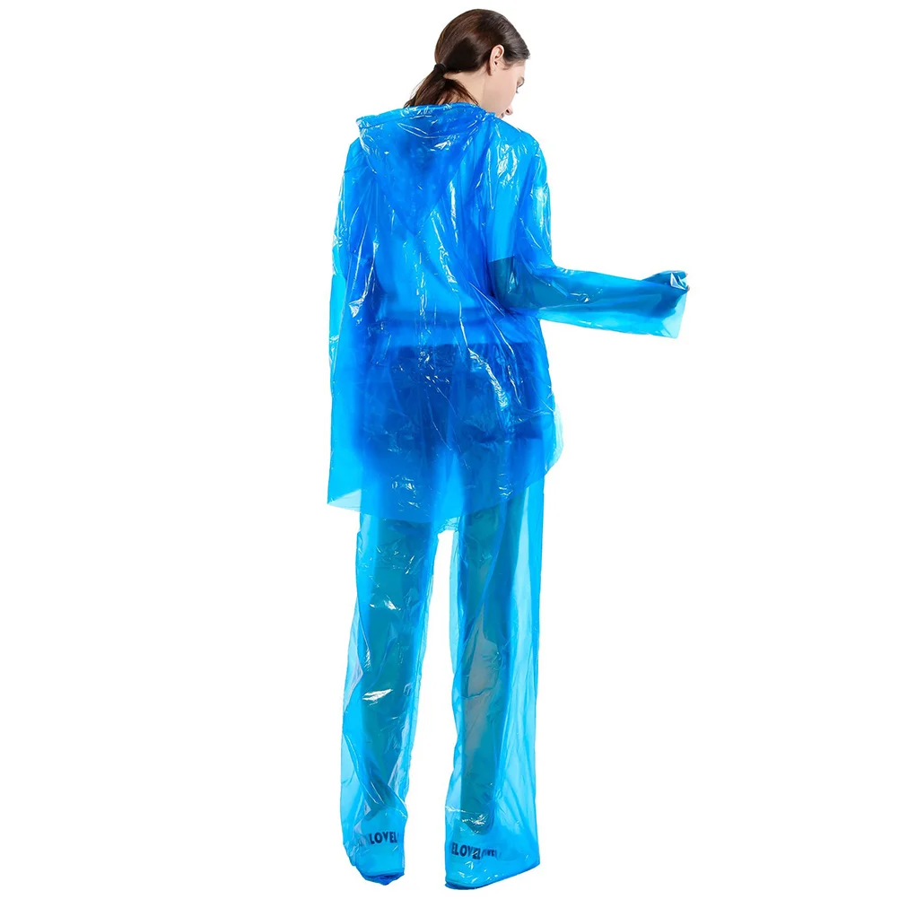 

Protection Waterproof Body Jacket Outdoor Ponchos Emergency Full Raincoat Suits Hooded Coats Coverall Pants