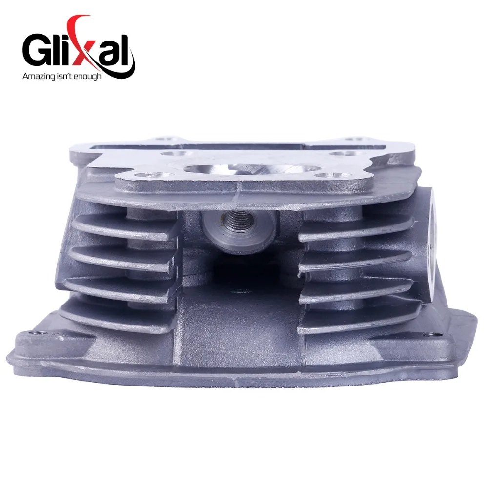 Фото Glixal GY6 125cc китайский скутер двигатель 52,4 мм Головка цилиндра в сборе с клапанами для 4T 152QMI ATV Go Kart Багги мопед Quad №2