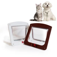 dog flap gate free access 4 way magnetic lockable kitten flap door telescoping frame for interior exterior doors pets supplies