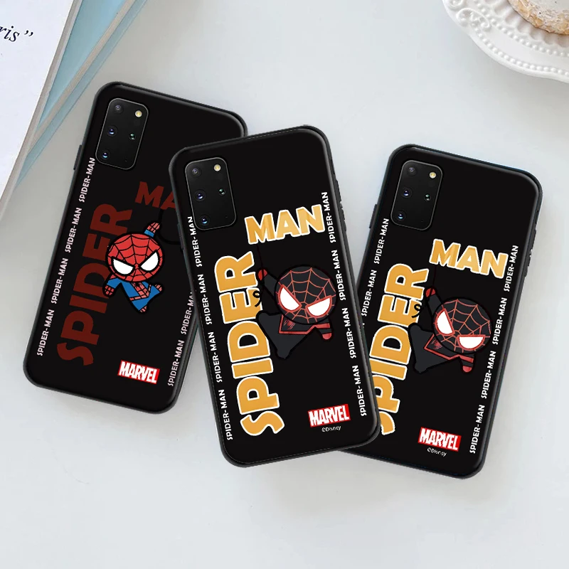 

Marvel Spider Man Q Is Cute For Samsung S20 FE Lite Ultra Soft Silicon Back Phone Cover Protective Black Tpu Case TPU Carcasa