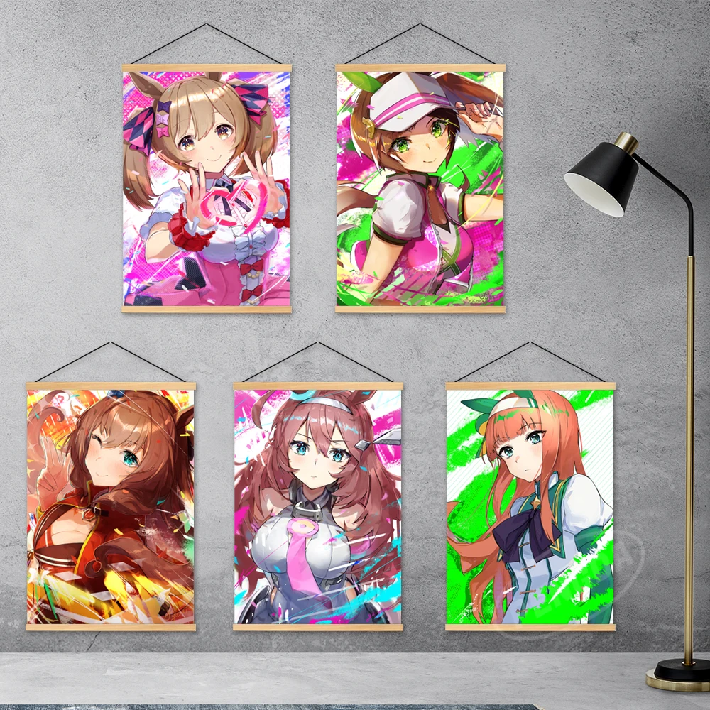 

Hd Printed Canvas Pretty Derby Wooden Hanging Smart Falcon Home Decoration Painting Ines Fujin Picture Poster Game Wall Art Gift