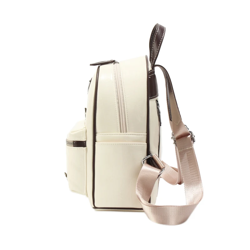 Современный однотонный рюкзак с простой текстурой изысканный дорожный для