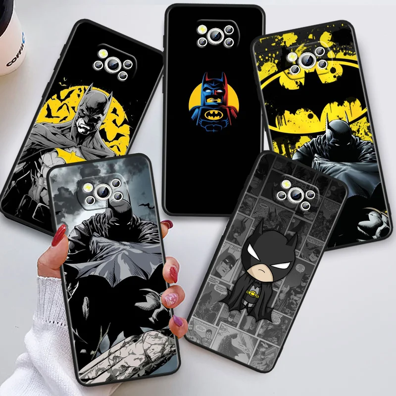 

B-batmans Superhero Phon Case For Xiaomi POCO C50 C40 C31 C3 M5S X4 M4 M3 F4 F3 GT F2 F1 X3 NFC X2 Pro Black Cover·