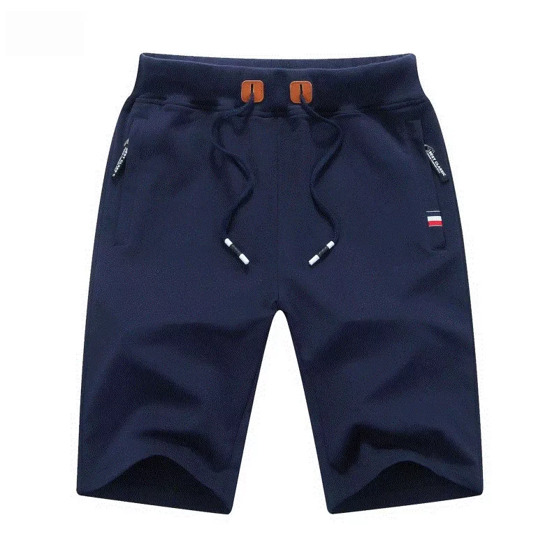 

2021 Solid Men's Shorts Summer Mens Beach Shorts Cotton Casual Male Sports Shorts homme Brand Clothing