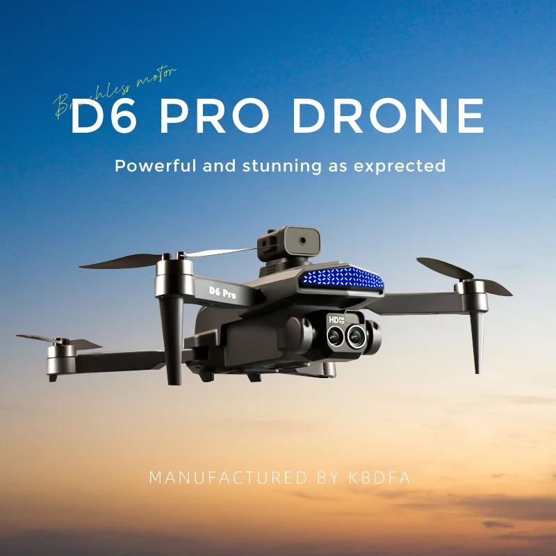 

Квадрокоптер KBDFA D6 Pro, профессиональный Дрон 8K 4K HD с HD камерой для аэрофотосъемки, складной, без щеток, игрушка в подарок