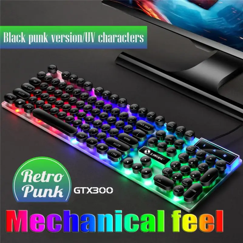 

Dustproof Rgb Backlight Gaming Keyboard 104 Keys Gaming Mouse Usb Wired Keyboard Mouse Set Keyboard Mouse Portable Waterproof