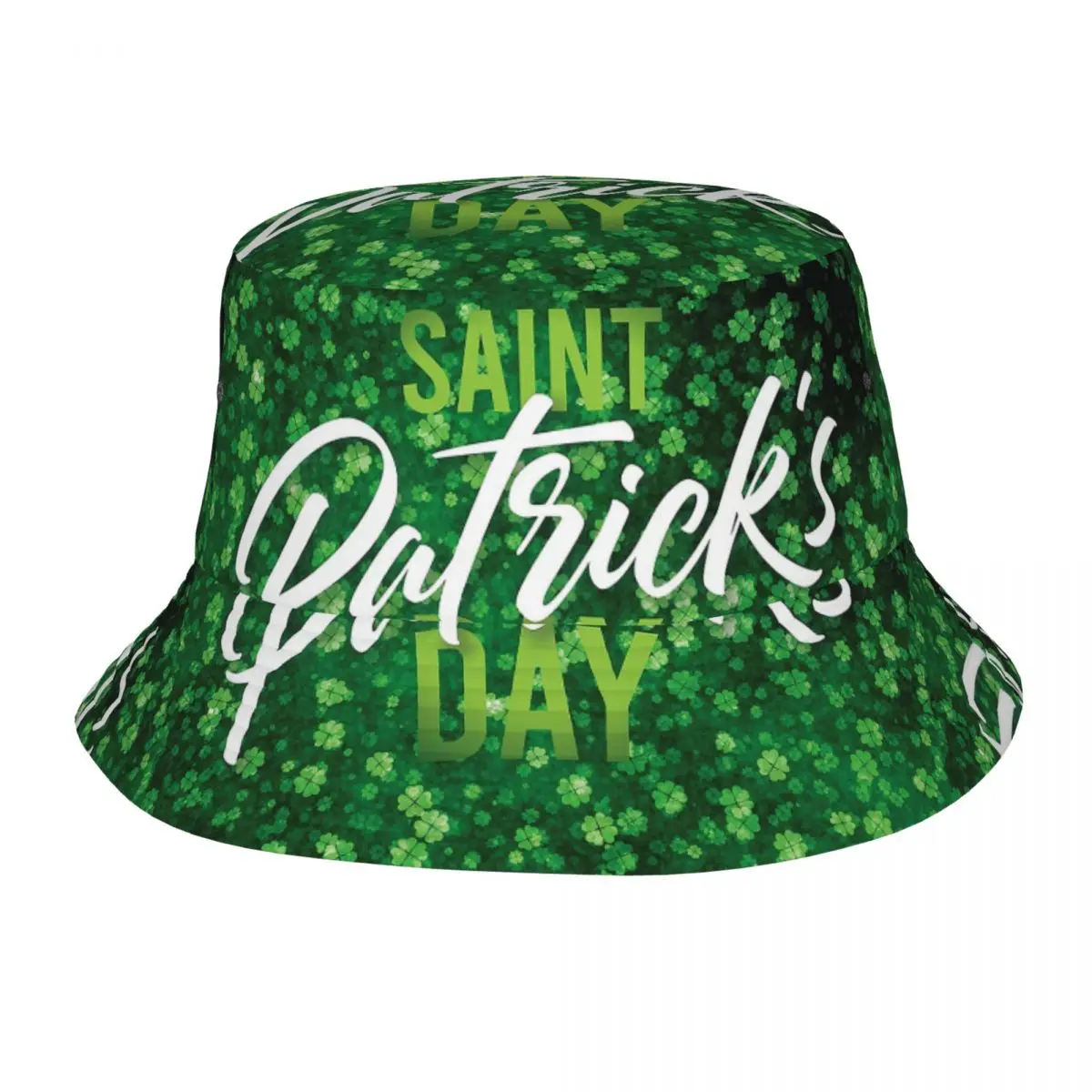 

Headwear Saint St. Patrick's Day Bucket Hat Sun Hats Irish Shamrock Leprechaun Clover Panama Hat Fishing Fisherman Cap Outdoor