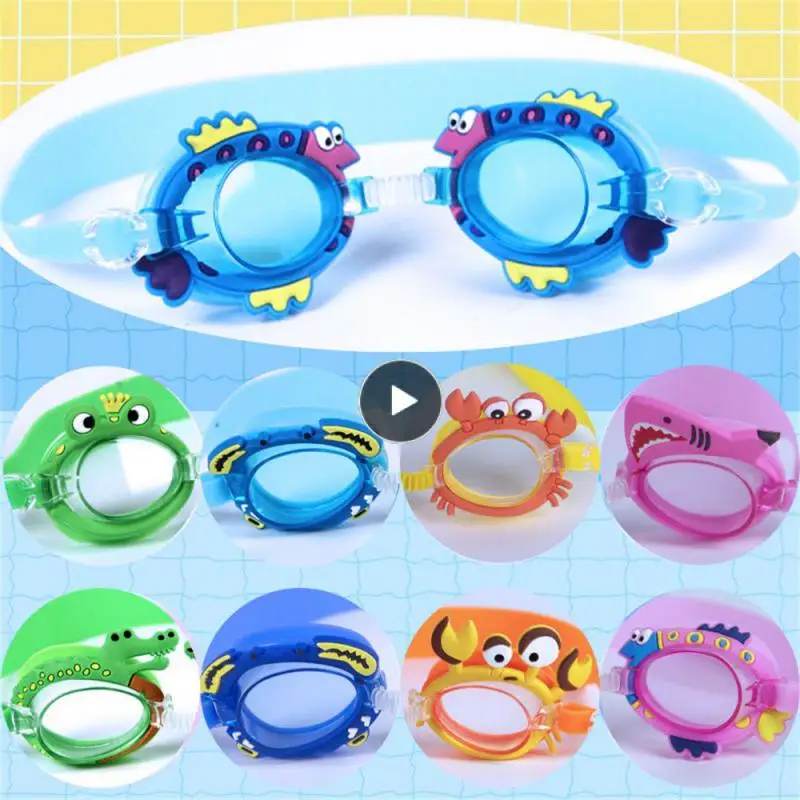 

Cartoon Goggles Anti-fog Lens Pc Polyester Carbonic Acid Childrens Swimming Goggles Waterproof Anti-pressure Childrens Goggles