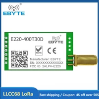 lora llcc68 433mhz wireless module 470mhz 30dbm long range 10km rssi ebyte e220 400t30d sma k dip uart transmitter receiver
