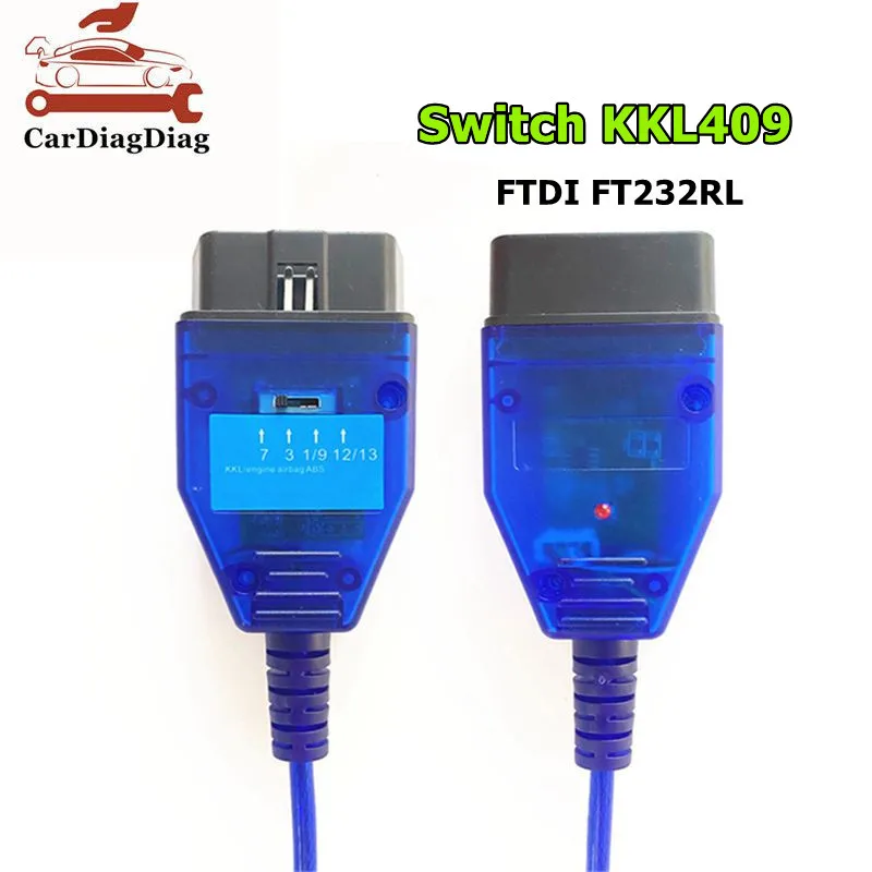 Диагностический инструмент с USB-кабелем для VAGCOM KKL 409 VAG409 переключателем FTDI FT232RL -